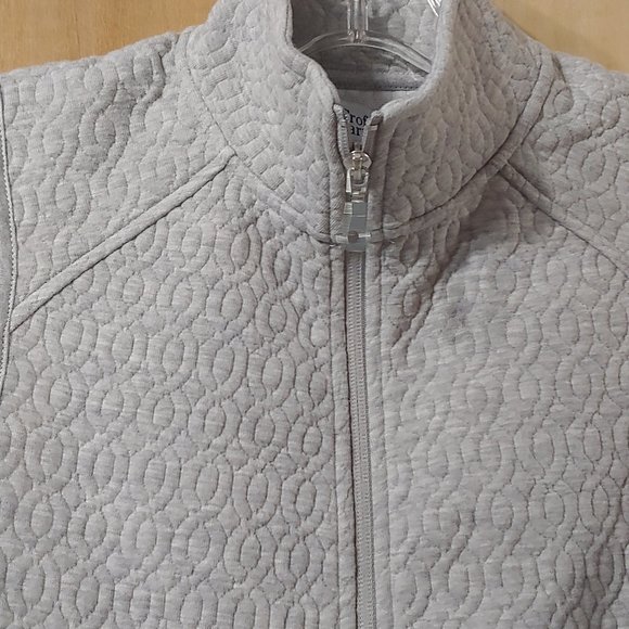 Croft  & Barrow petite womens fleece zip vest gray  size xs petite  NWT - Picture 8 of 14